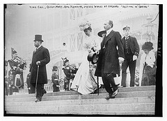 King Geo., Queen Mary, Earl Plymouth, Prince of Wales at opening "Festival of Empire" (LOC)