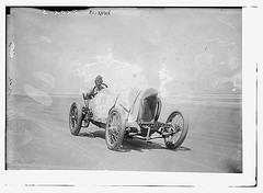[Race car driver Bob Burman and his "Blitzen Benz"] (LOC)