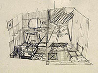 Charles's Drawing for Showroom Polyhedron and Furniture