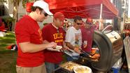 Throwing back a few with Trojans fans on game day