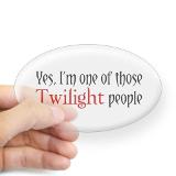I'm one of those Twilight People Oval Decal