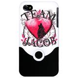 Team Jacob with Pink Heart iPhone Case
