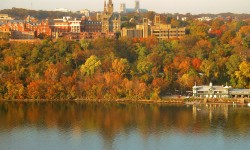 Georgetown University from across the Potomac River
