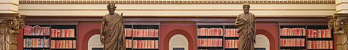 [Main Reading Room. Portrait statues of Homer and Plato along the balustrade. Library of Congress Thomas Jefferson Building, Washington, D.C.] , Carol Highsmith, photographer