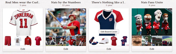 Follow the Nationals on Pinterest