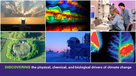 DISCOVERING the physical, chemical, and biological drivers of climate change.
