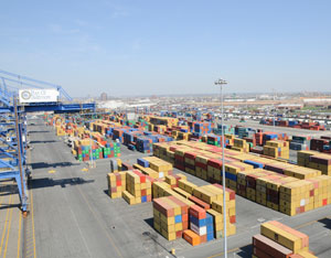 Manufacturing material at the port of Baltimore