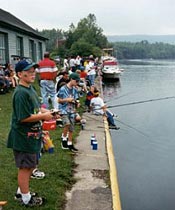 Fishing derby at the Little Falls Canal Celebration, 1999