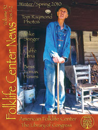 cover of Folklife Center News, Vol. 32, Nos. 1-2, Winter/Spring 2010