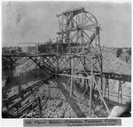 Placer Mining --Columbia,Tuolumne County - the hoisting wheel of the Daley Claim