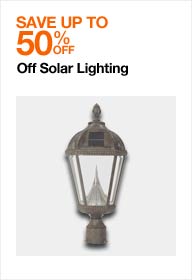 Up to 50% off Solar Lighting 