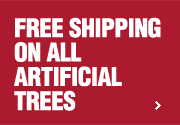 free shipping on all artificial trees