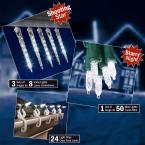 White Shooting Star and Starry Night LED Starter Kit with gutter clips - $119 VALUE!