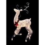 48 in. White Grapevine Reindeer Outdoor Decor