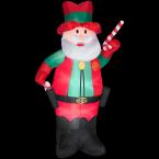 7 ft. Airblown Lighted Cowboy Santa (Regional)