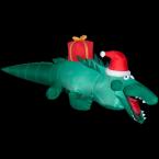 2 ft. Airblown Lighted Christmas Alligator