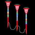 Multicolor Shooting Star Light Show Pathway Lights (Set of 3)