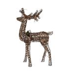 60 in. Grapevine Standing Deer with Animation