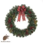 Woodlands 30 in. Pre-decorated Mixed Pine Artificial Wreath