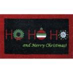Ho-Ho Holiday 17.7 in. x 29.1 in. Coir Holiday Mat