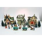 25-Piece Lighted Christmas Village Set