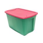 20 gal. Red and Green Storage Tote