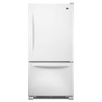 EcoConserve 33 in W 21.9 cu. ft. Bottom Freezer Refrigerator in White