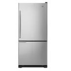 18.5 cu. ft. 30 in. Wide Bottom Freezer Refrigerator in Stainless Steel