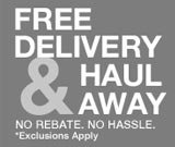 Take advantage of free appliance delivery and haul away services from The Home Depot