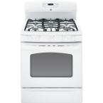 Adora 5 cu. ft. Gas Range with Self-Cleaning Convection Oven in White on White