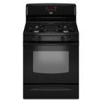 5 cu. ft. Gas Range with Self-Cleaning Oven in Black
