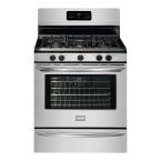 Gallery 30 in. 5.0 cu. ft. Gas Range with Self-Cleaning Convection Oven in Stainless Steel
