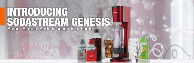 Introducing SodaStream. Smart. Simple. Soda in seconds at home.