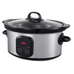 5qt Oval Digital Slow Cooker in Stainless Steel