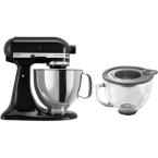 Artisan Series 5 qt. Stand Mixer in Onyx Black with Additional Glass Bowl