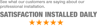 See what our customers are saying about our professional installation.