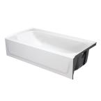 5 ft. Right-Drain Soaking Tub in White