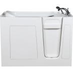 4.42 ft. Walk-In Whirlpool and Air Bath Tub in White