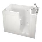 4 ft. Right Hand Drain Walk-in Whirlpool Tub with Quick Drain in White