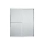 Deluxe 59-3/8 in. x 70 in. Framed Bypass Shower Door in Silver