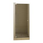 Insight 31-1/2 in. x 67 in. Swing-Open Frameless Pivot Shower Door in Chrome with 6 mm Clear Glass