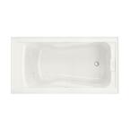 EverClean Integral Apron 5 ft. Right Drain Whirlpool in White