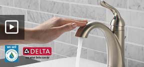 Delta Lahara faucet features Touch2O technology for your bath