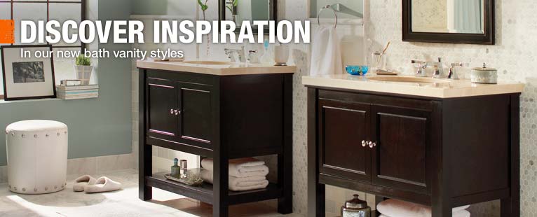 DISCOVER INSPIRATION In our new bath vanity styles