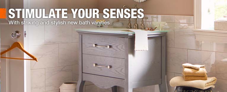 STIMULATE YOUR SENSES With striking and stylish new bath vanities
 