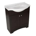 Del Mar 30 in. W Vanity with AB Engineered Composite Top in Espresso