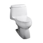Santa Rosa 1-Piece 1.6 GPF Compact Elongated Toilet in White