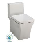 Reve 1-Piece 1.6 GPF High Efficiency Dual Flush Elongated Toilet in White