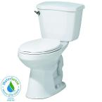 2-Piece High Efficiency Elongated Toilet in White