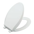 Grip-Tight Cachet Q3 Elongated Closed-front Toilet Seat in White